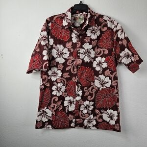 Hilo Hattie Men's The Hawaiian Original Short Sleeves Shirt Floral Medium